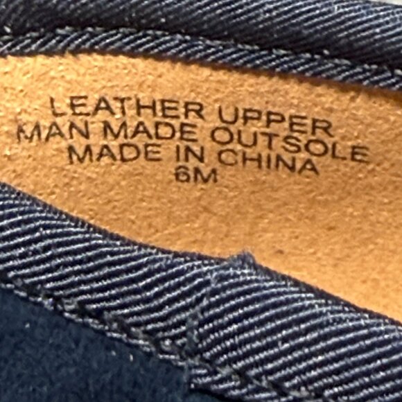 Talbots Vanessa Pumps - Size 6 - Indigo Blue Suede Shoes - Block Heel - Picture 11 of 12